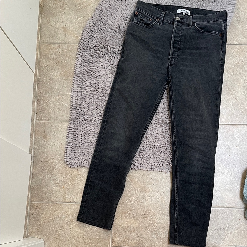 Re/Done Women's Black Skinny Jeans
